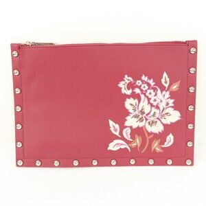 NWT White House Black Market Red floral Wristlet purse bag